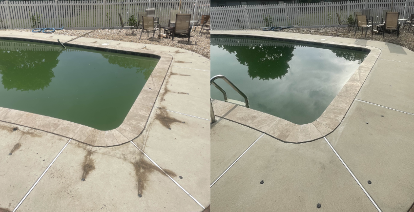 Deck pressure washing